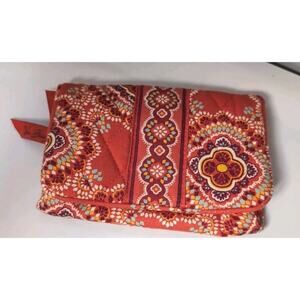Vera Bradley Paprika Orange Pattern Card Holder Coin Purse